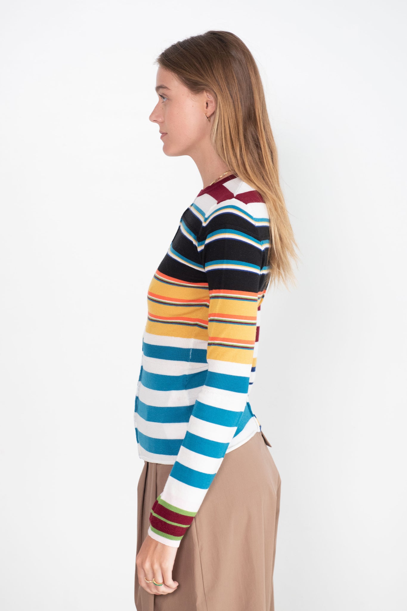MARNI - Stripe Round Neckline, Multicolor