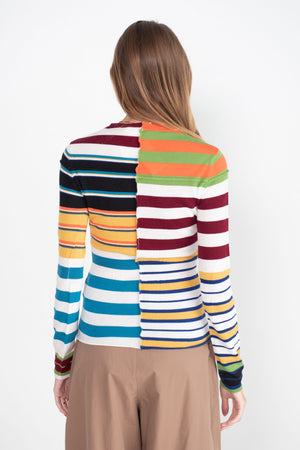 MARNI - Stripe Round Neckline, Multicolor