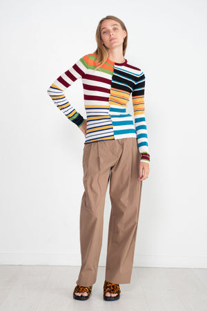 MARNI - Stripe Round Neckline, Multicolor