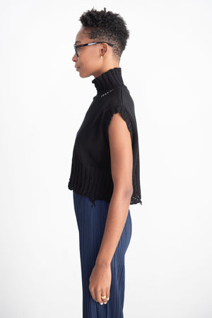 MARNI - Cotton Cropped Vest, Black
