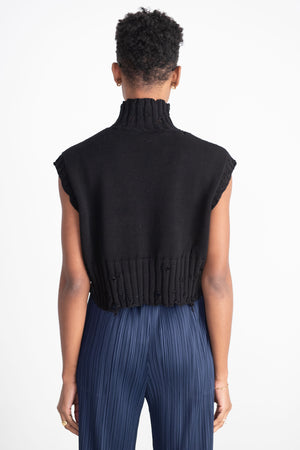 MARNI - Cotton Cropped Vest, Black