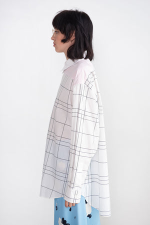 MARNI - Contrast Collar Long Sleeve, Stone White