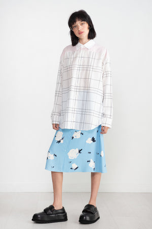 MARNI - Contrast Collar Long Sleeve, Stone White