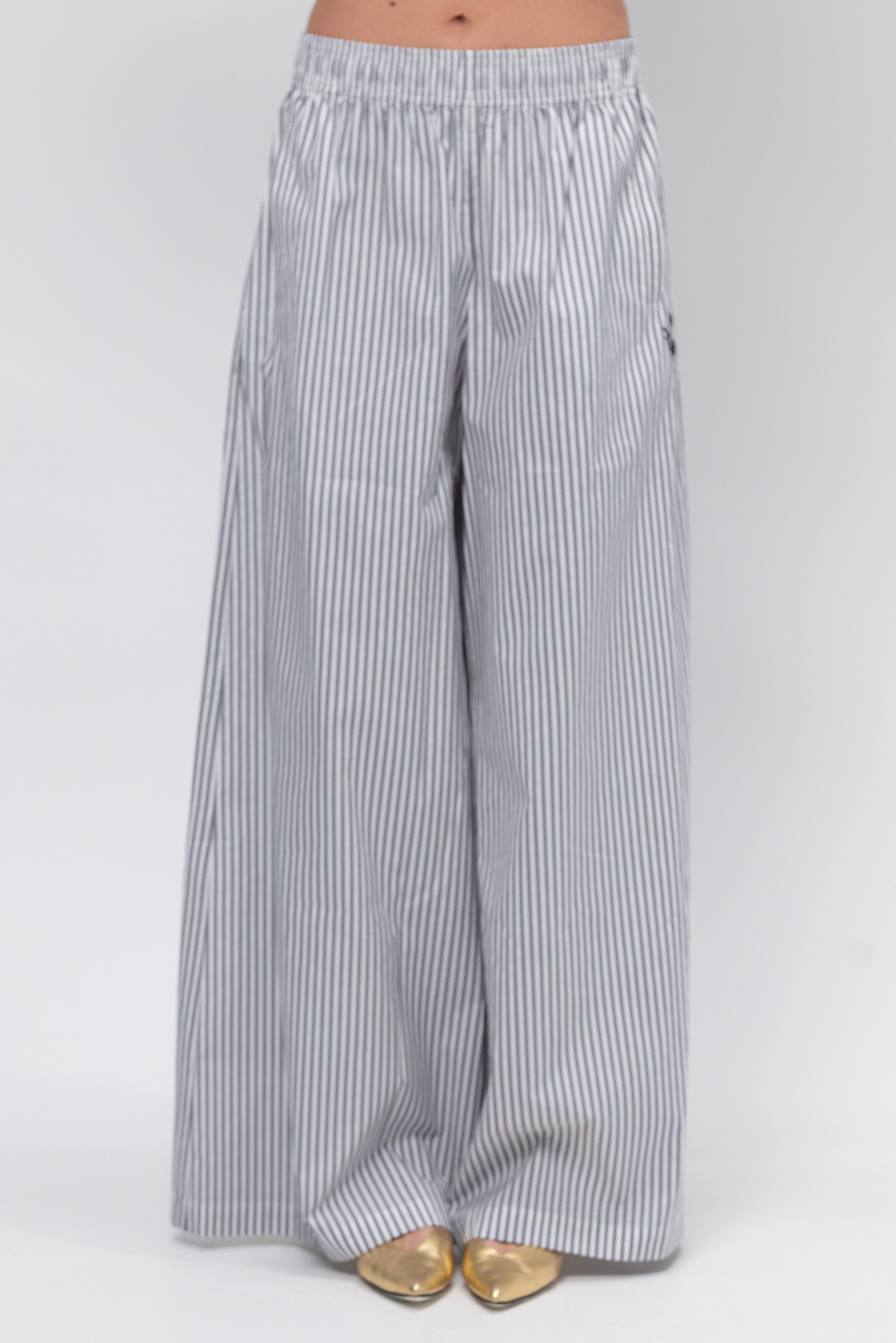パンツ MARNI SS25 TROUSERS (PAMA0557A0 UTC516 CYW01) Black wool blend trousers with Marni Symbol | Marni