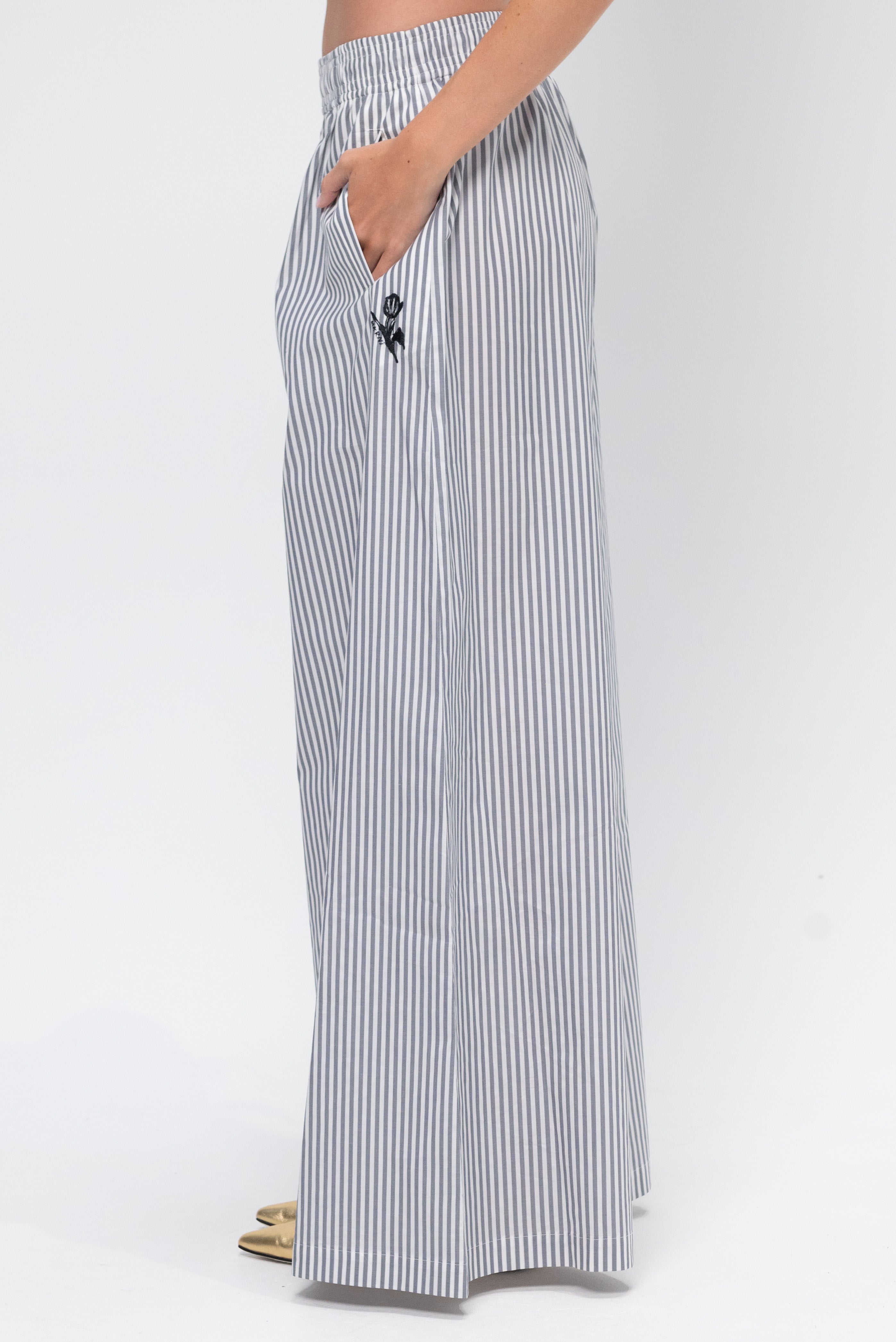 【関税＆送料込み】Marni Trousers Marni Elastic Waistband Trousers, Dark Ash – Kick Pleat