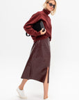 Faux Leather Skirt