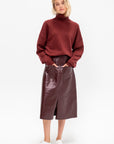 Faux Leather Skirt