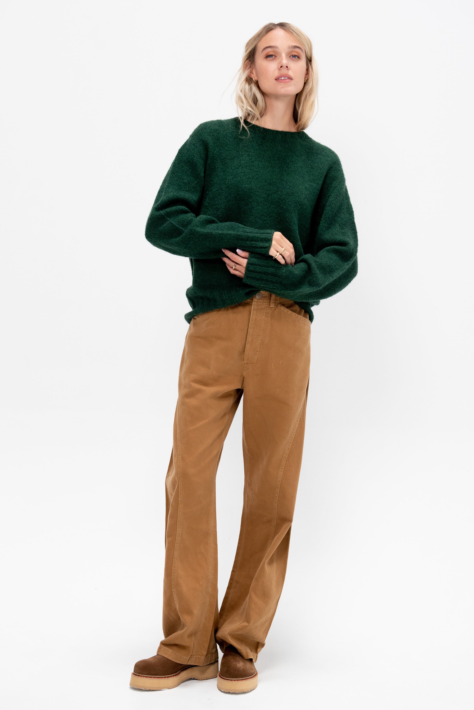 Alpaca Blend Wholegarment Knit