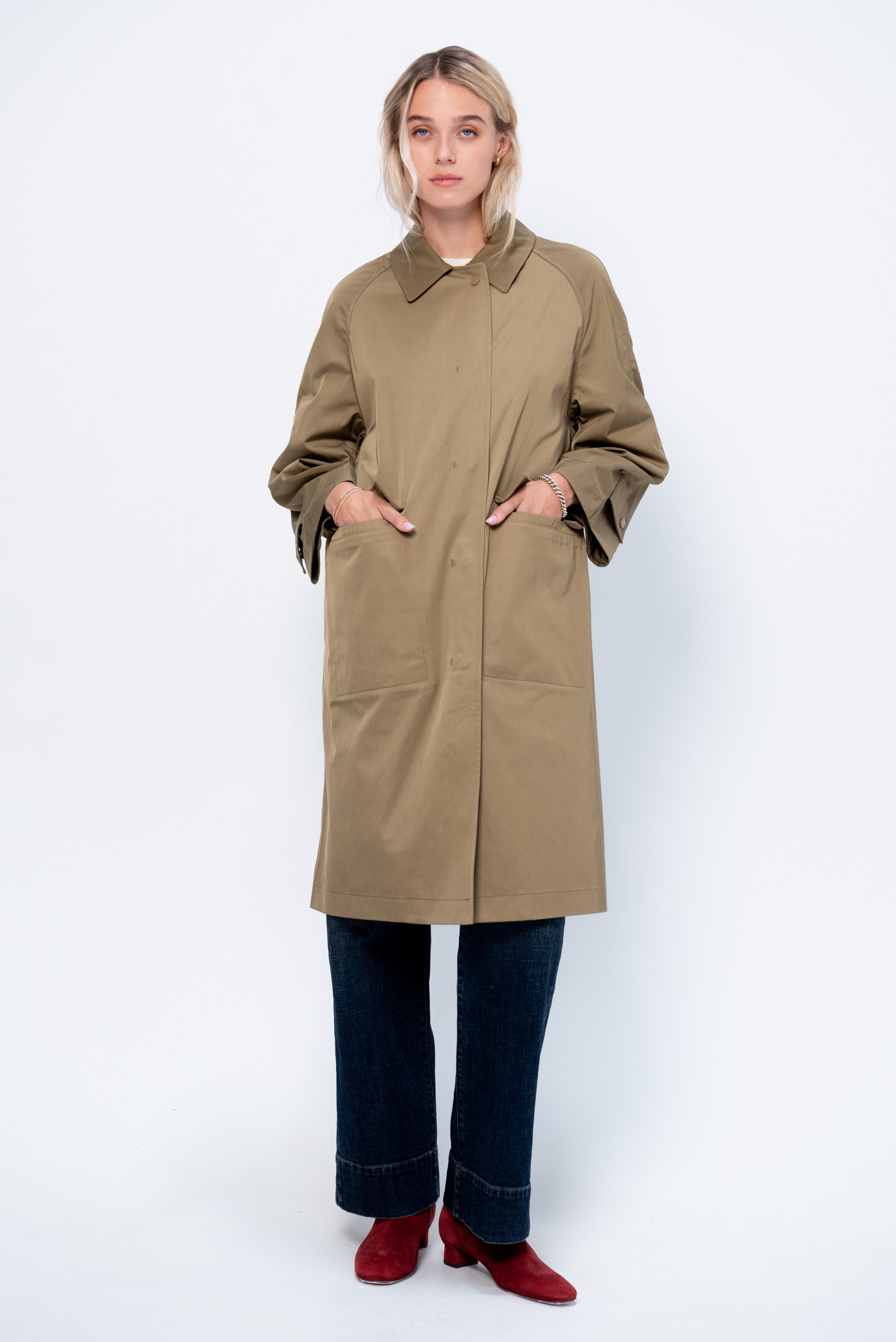 Oversized Trench – Kick Pleat