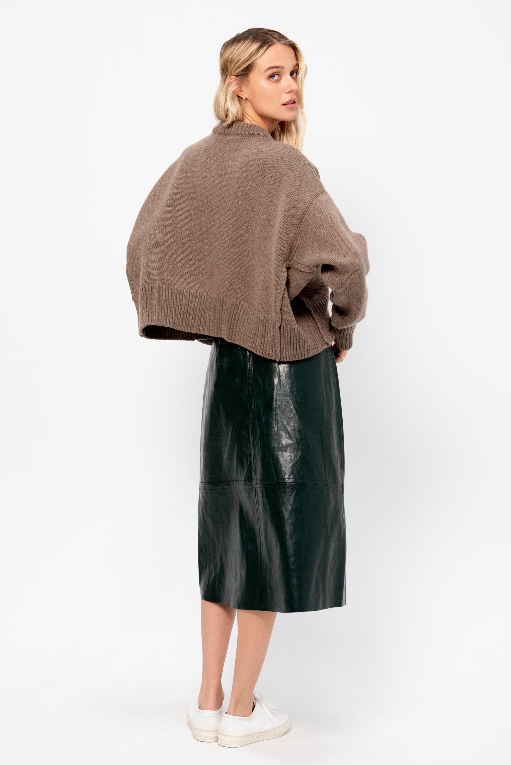 Faux Leather Skirt