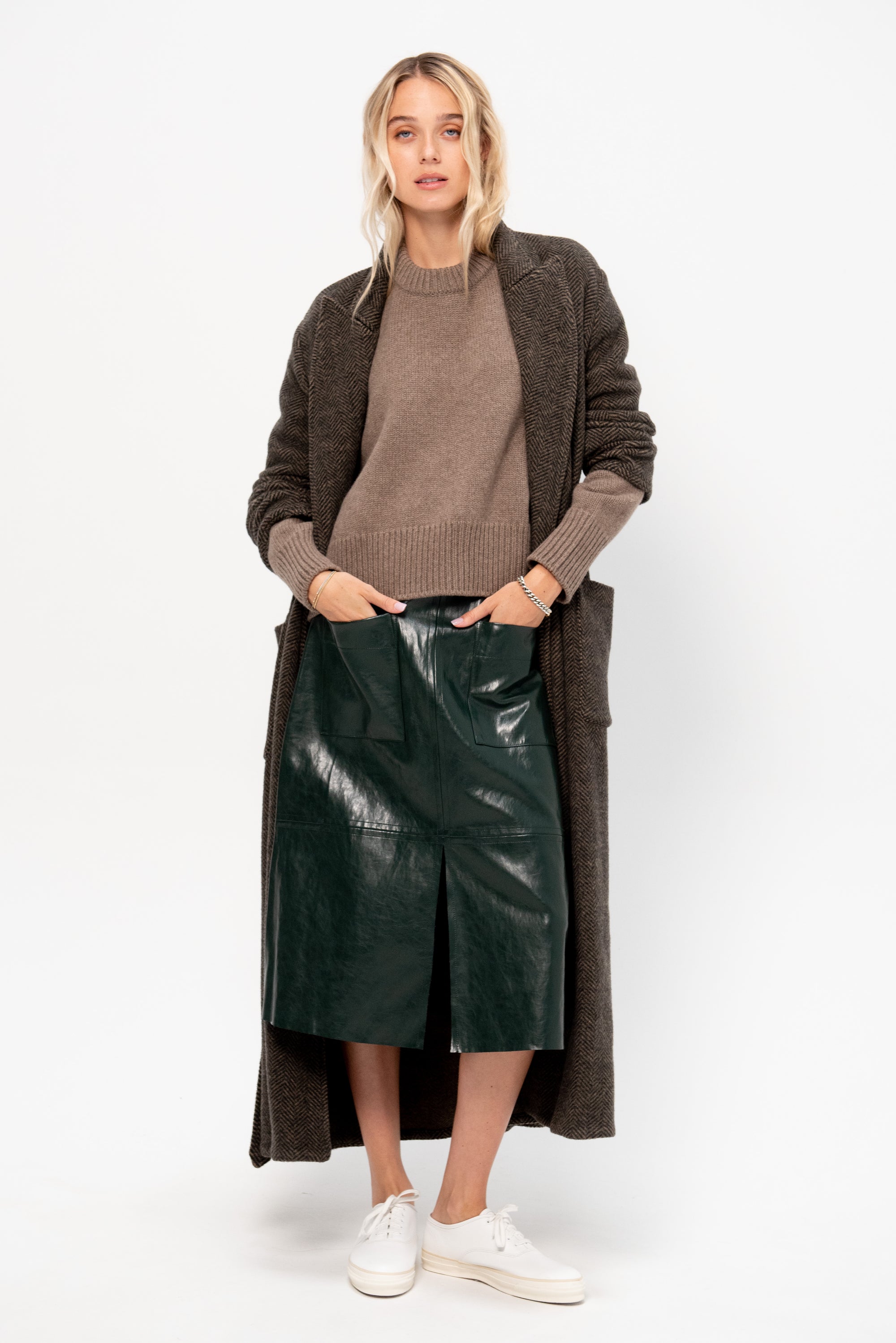 Faux Leather Skirt
