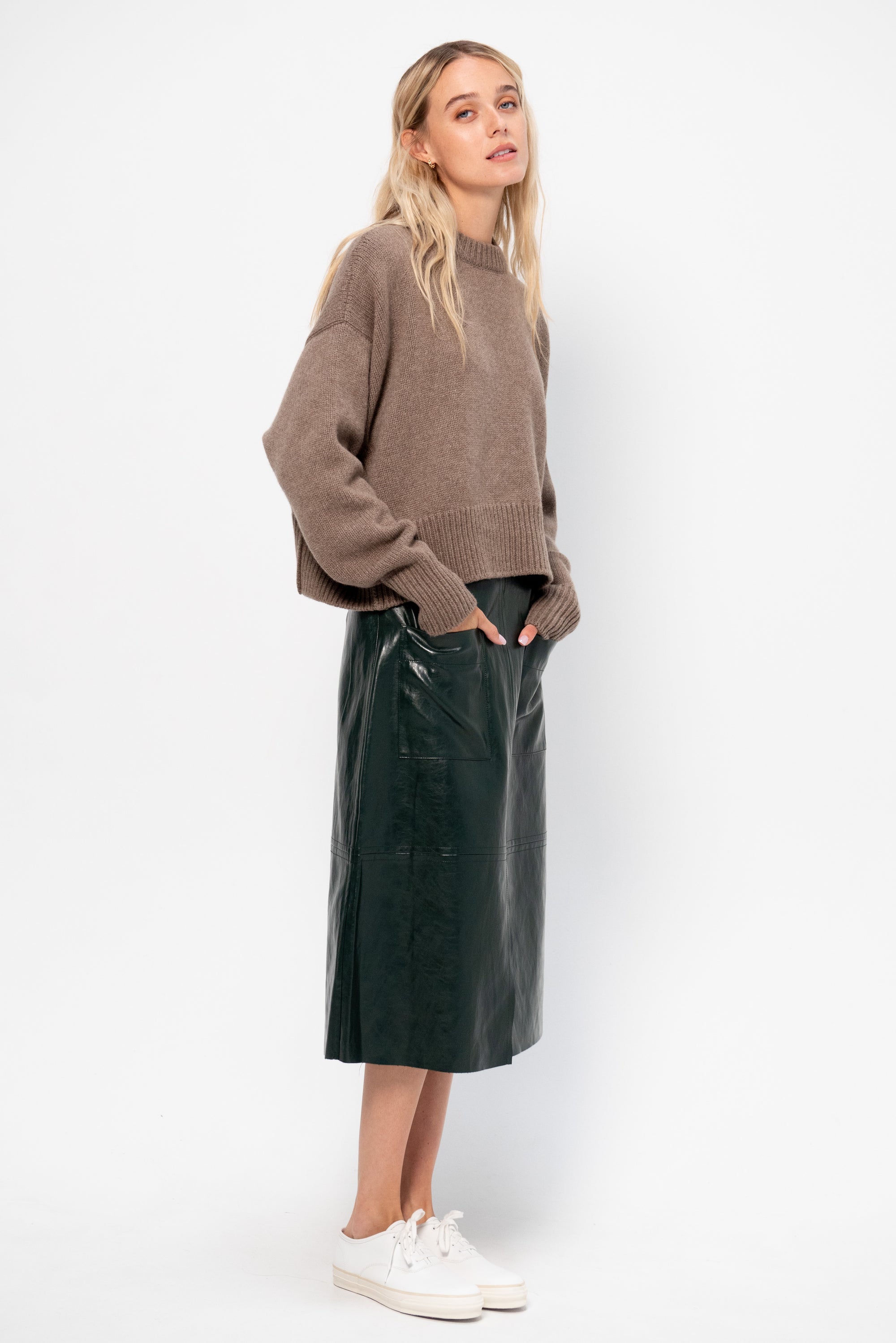 Faux Leather Skirt