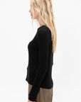 Crewneck Top, Black
