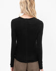 Crewneck Top, Black