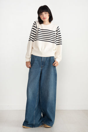 MOLLI - Jour5 Striped Top, Natural & Nuit