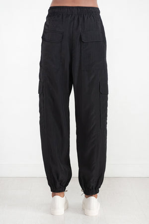 MIJEONG PARK - Lightweight Cargo Pants, Black