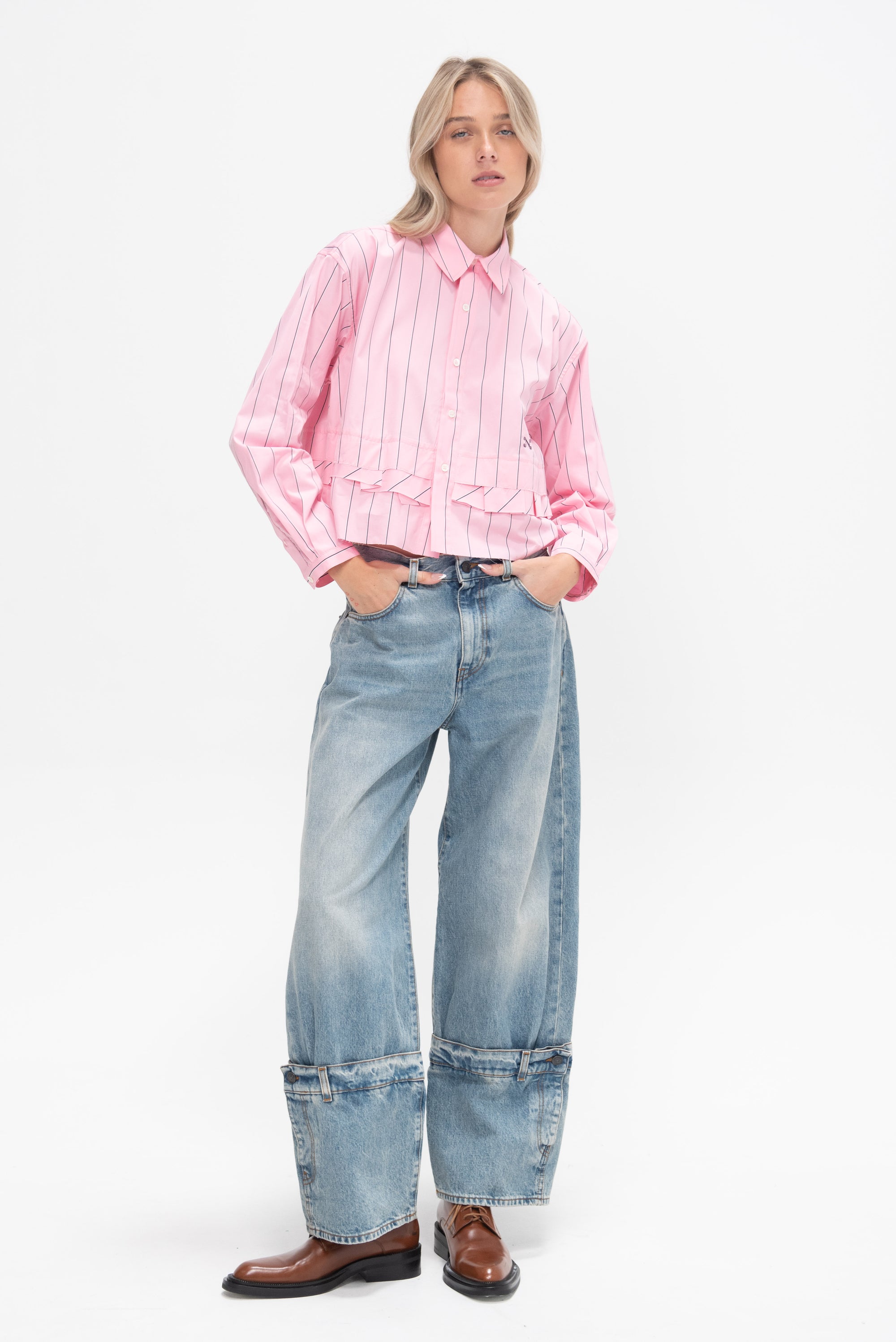 Kawai Shirt, Rose Stripe