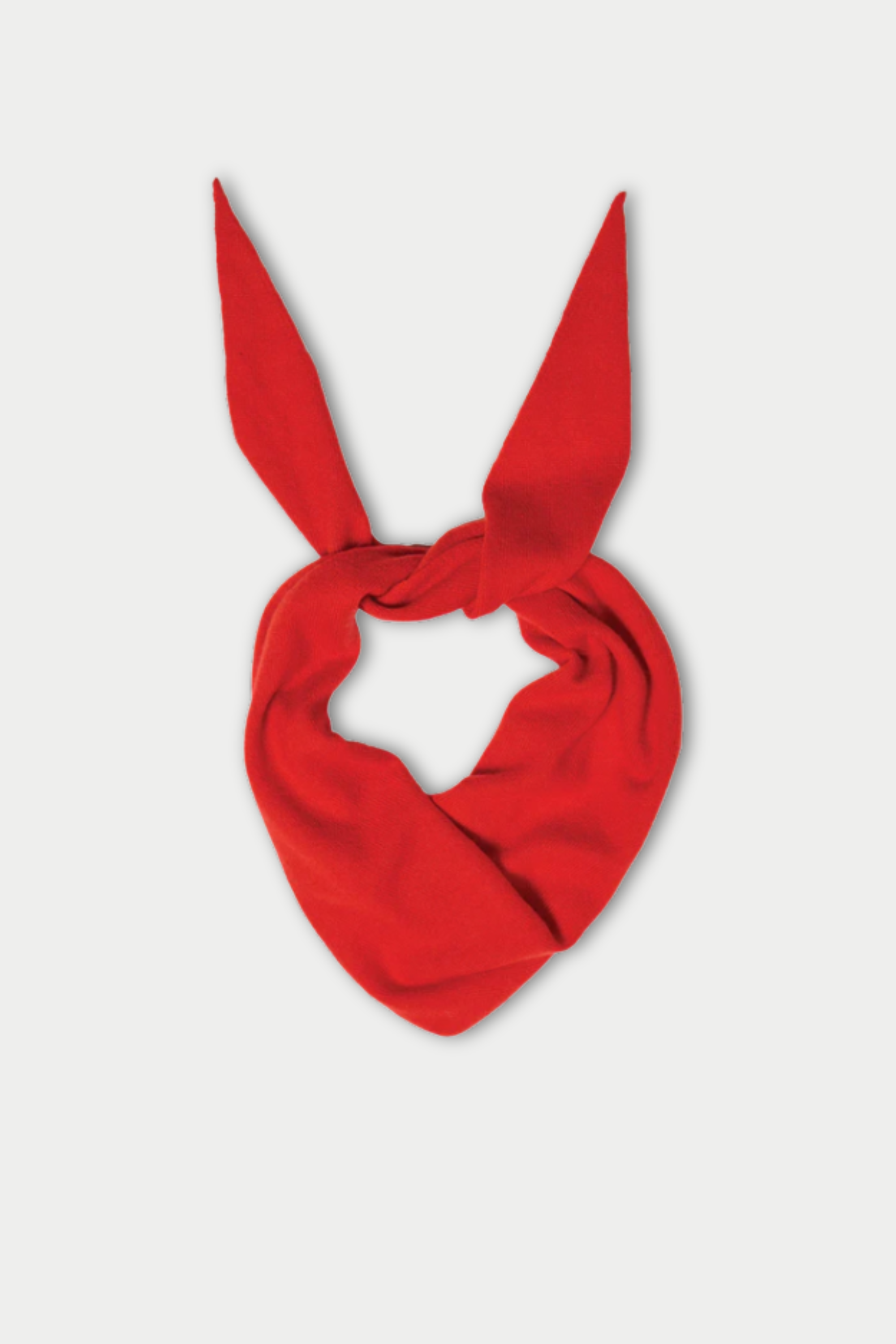 Nessa Small Cashmere Bandana, Scarlet