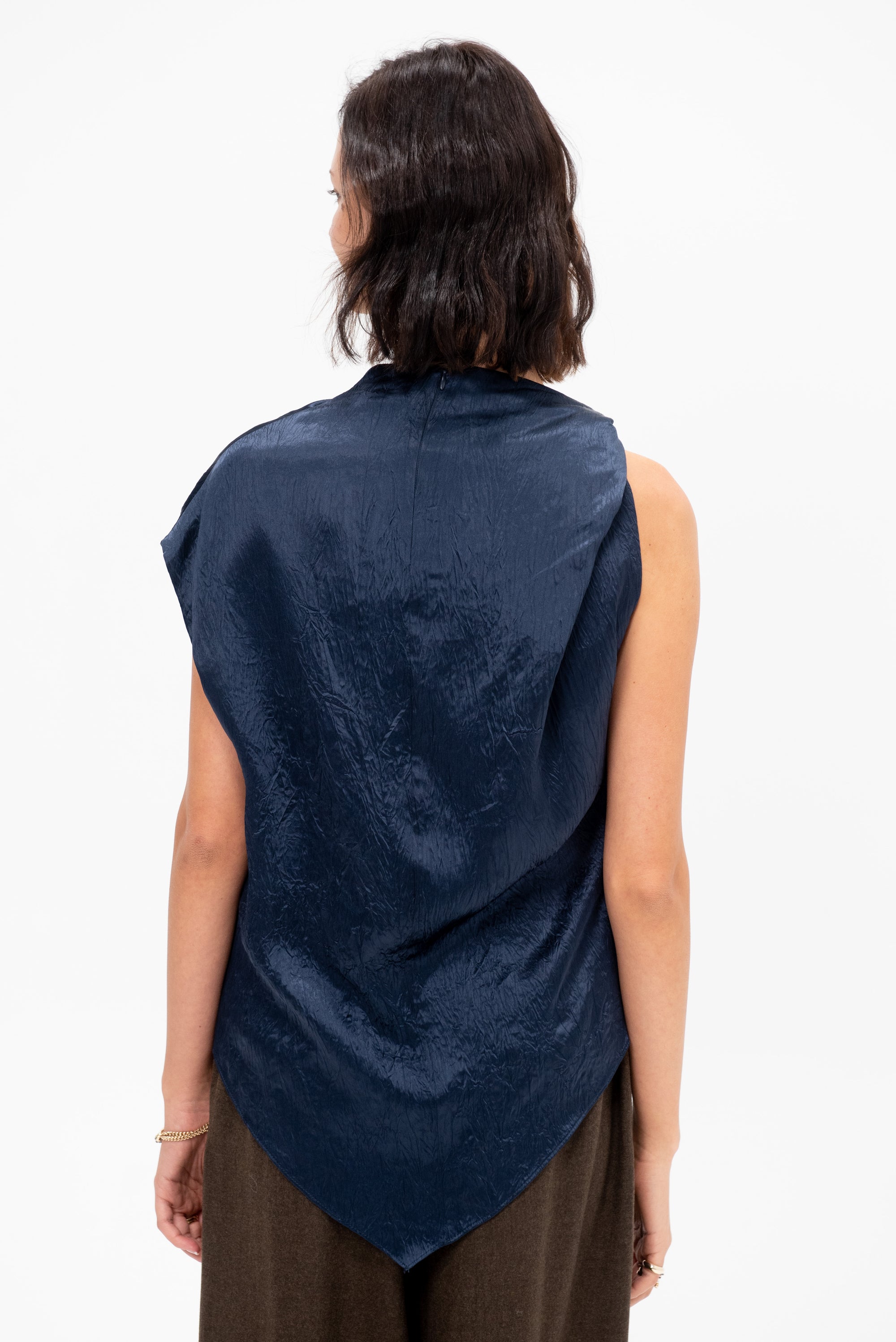 Twist Shoulder Top, Midnight