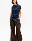 Twist Shoulder Top, Midnight