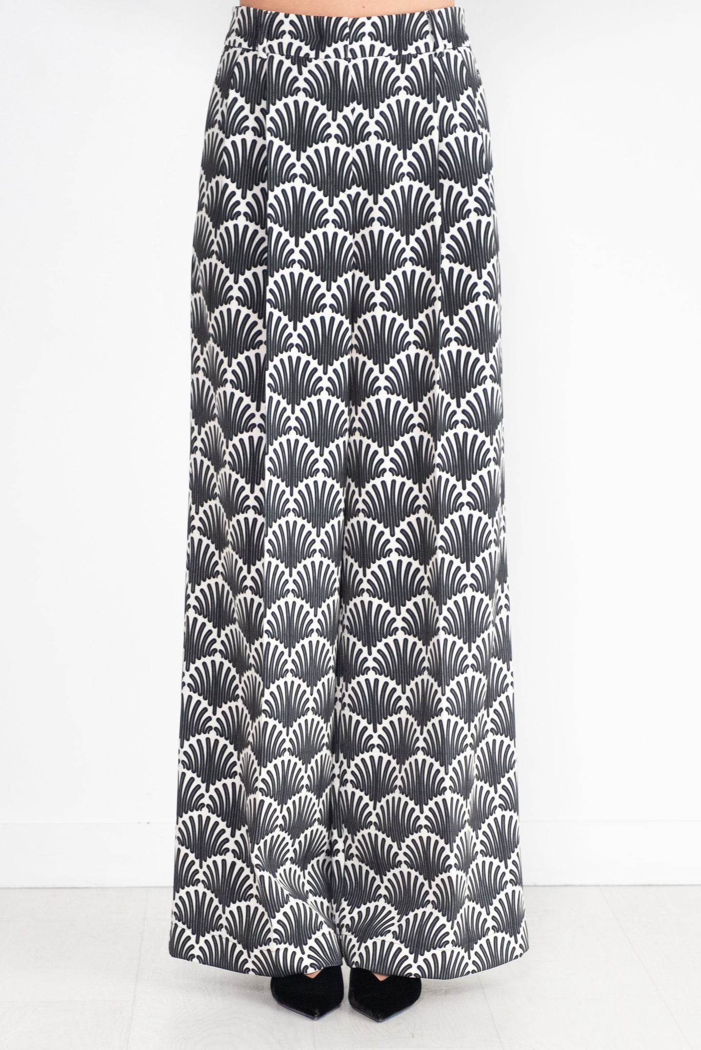 ODEEH - Pattern Pants, Black & White