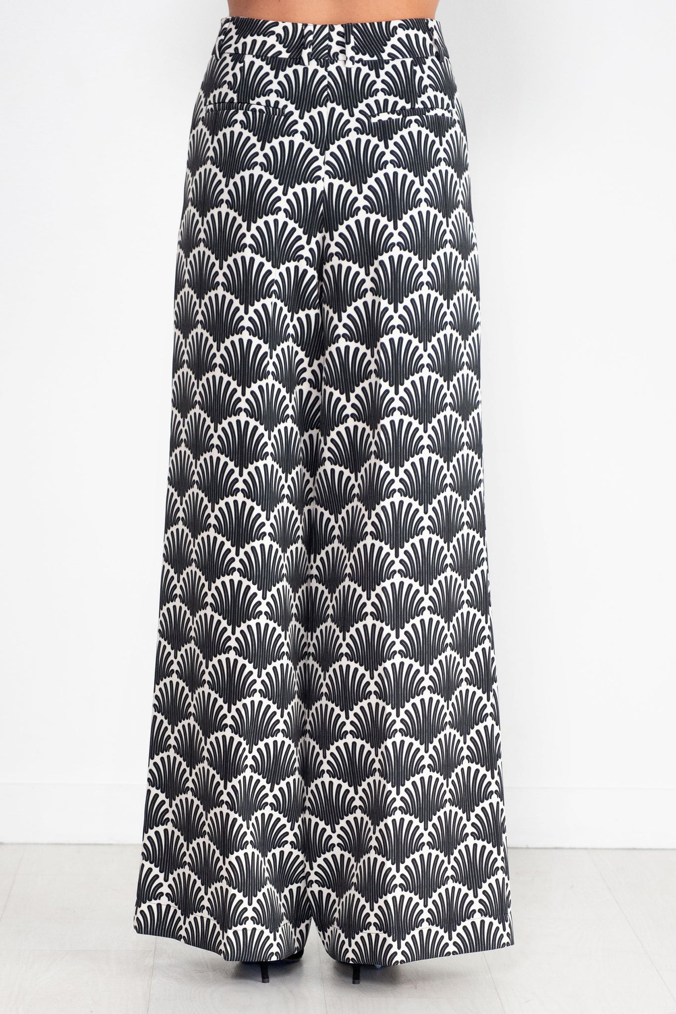 ODEEH - Pattern Pants, Black & White