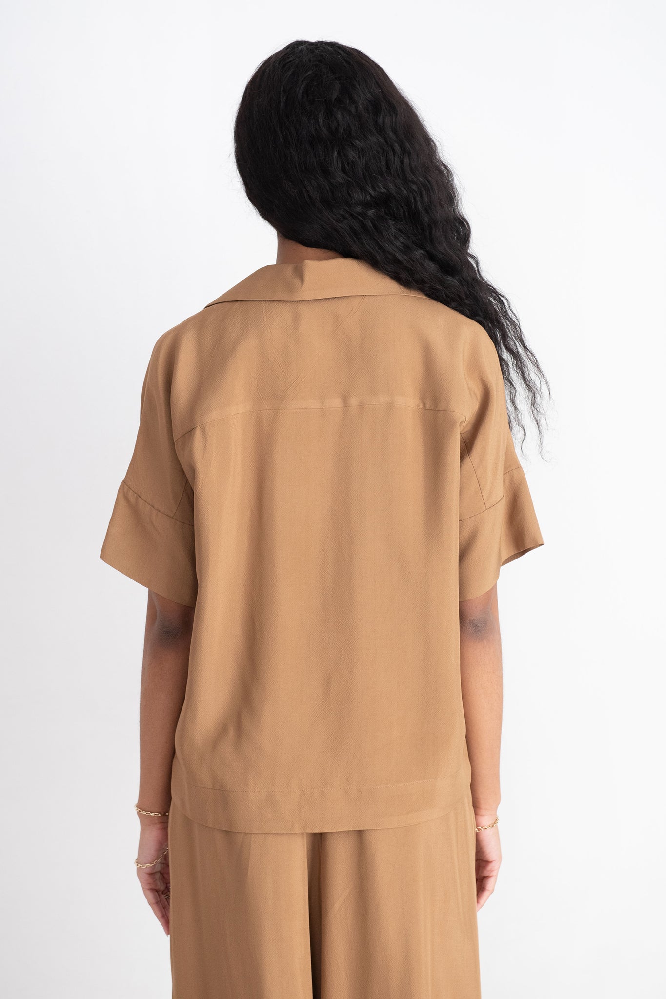 ODEEH - Short Sleeve Shirt, Caramel