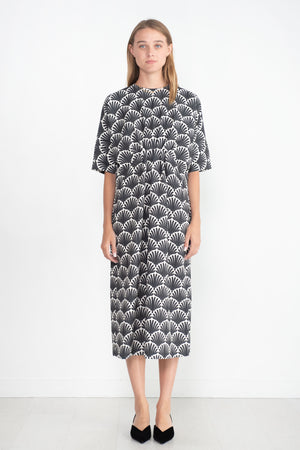 ODEEH - Pattern Dress, Black & White