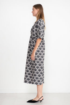 ODEEH - Pattern Dress, Black & White