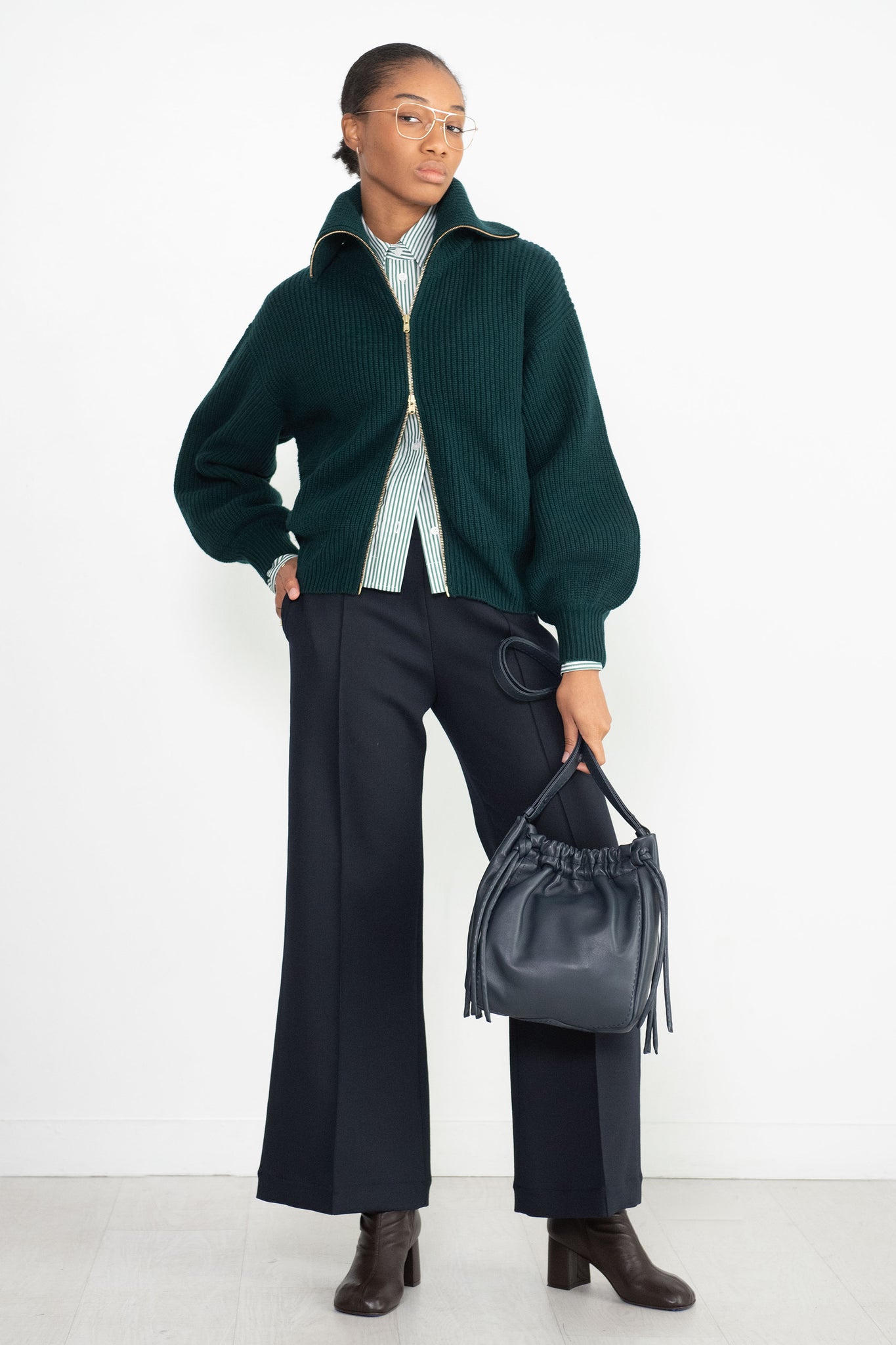ODEEH - Zip Up Cardigan, Amazonas