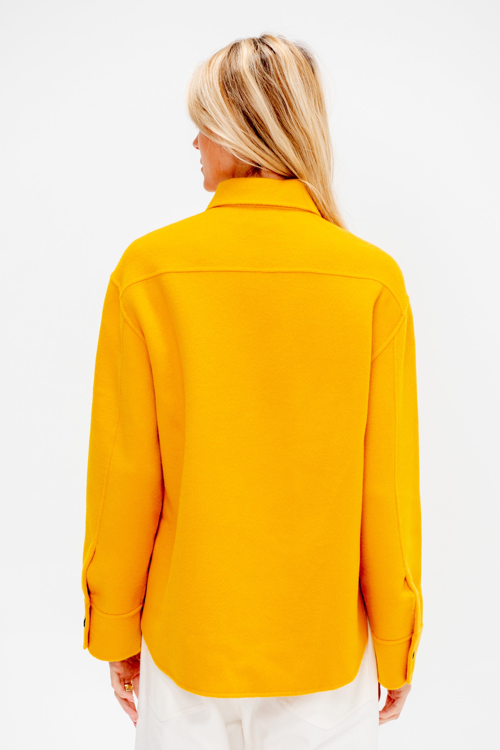 Wool Shirt, Jade Yellow