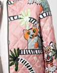 Cats & Tigers Jacket, Blush & Cheetah
