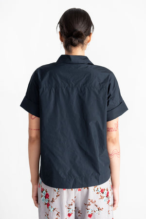 ODEEH - Short Sleeve Shirt, Navy