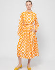 Printed Dress, Sunny Orange