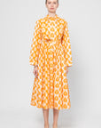Printed Dress, Sunny Orange