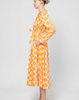 Printed Dress, Sunny Orange