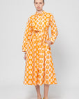 Printed Dress, Sunny Orange