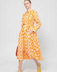 Printed Dress, Sunny Orange