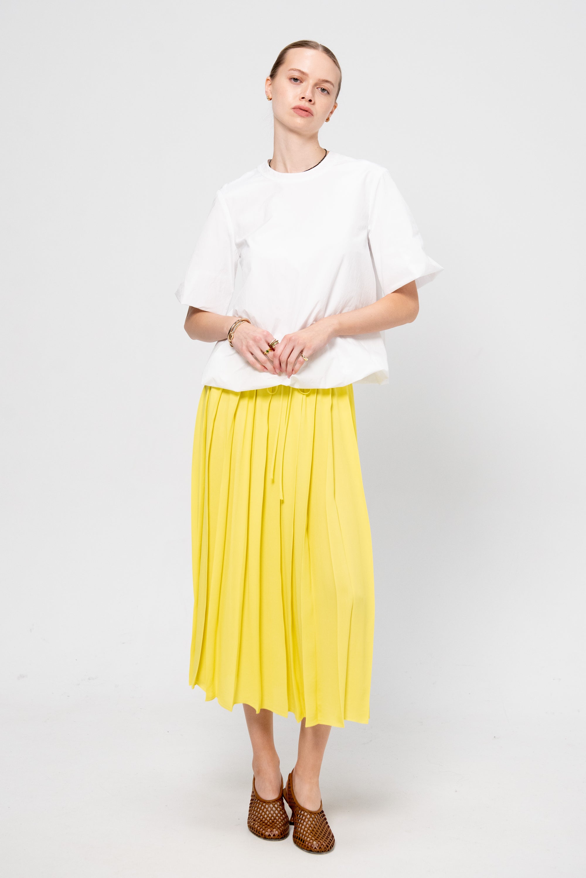 Round-Neck Shirt, White