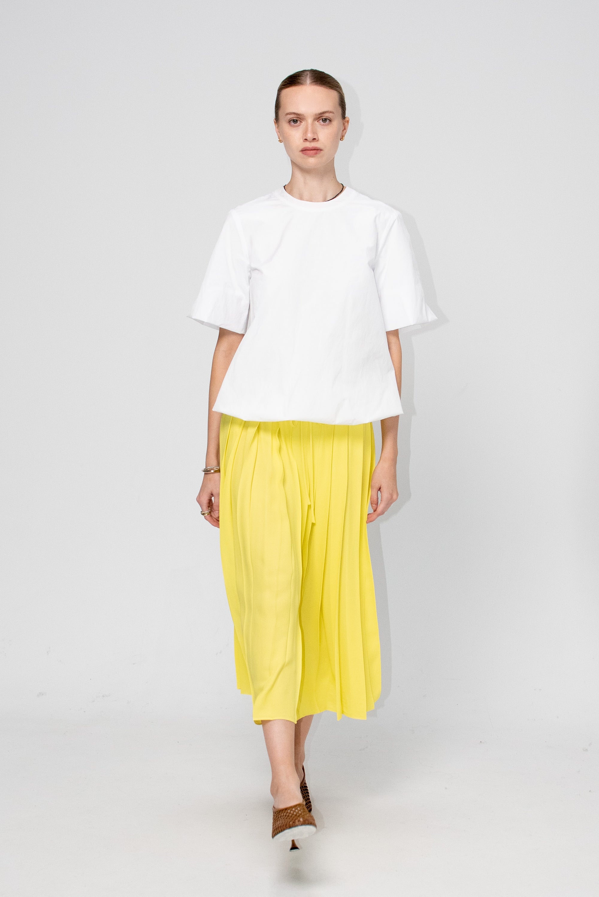 Round-Neck Shirt, White