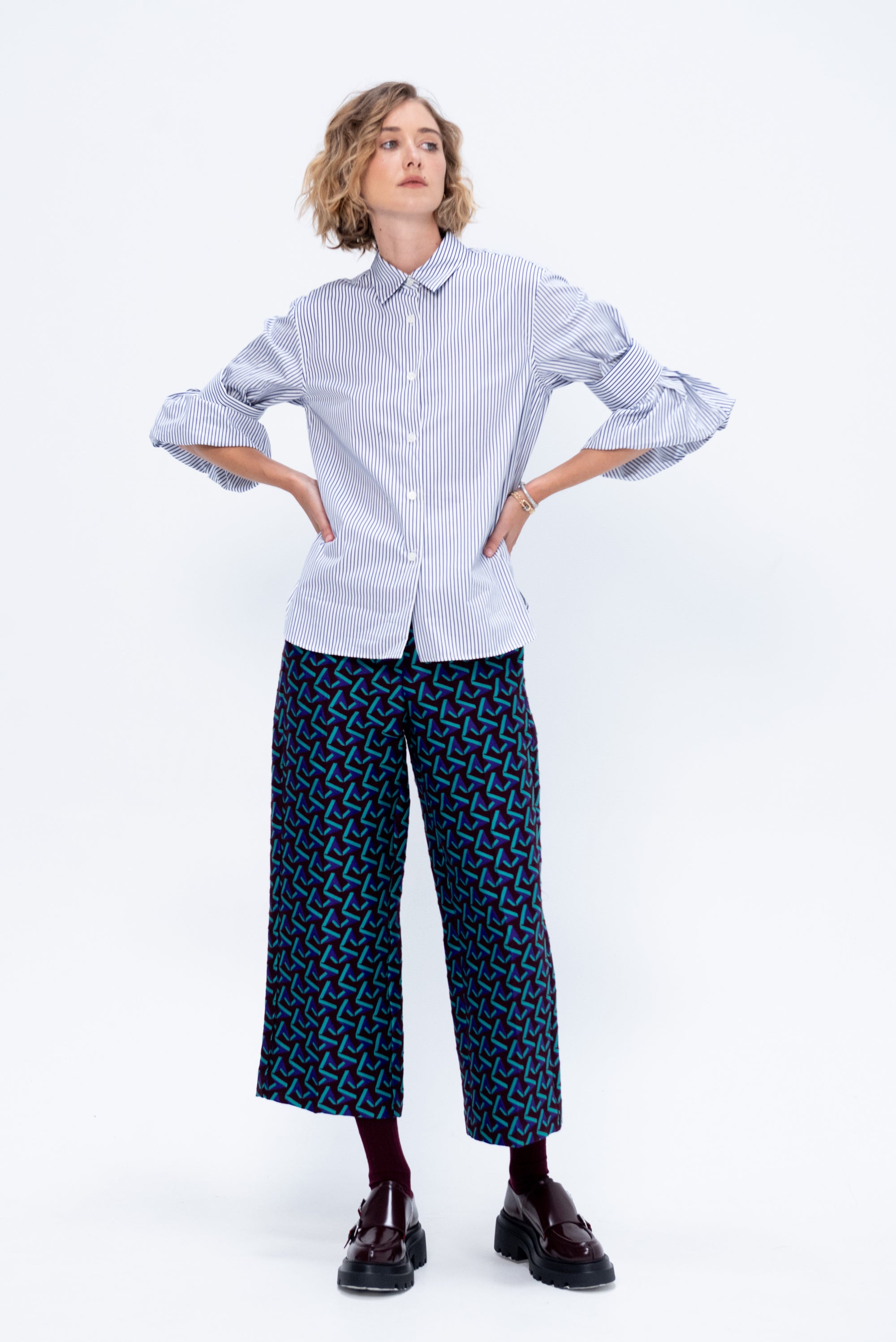 Stripe Shirt, Navy &amp; White