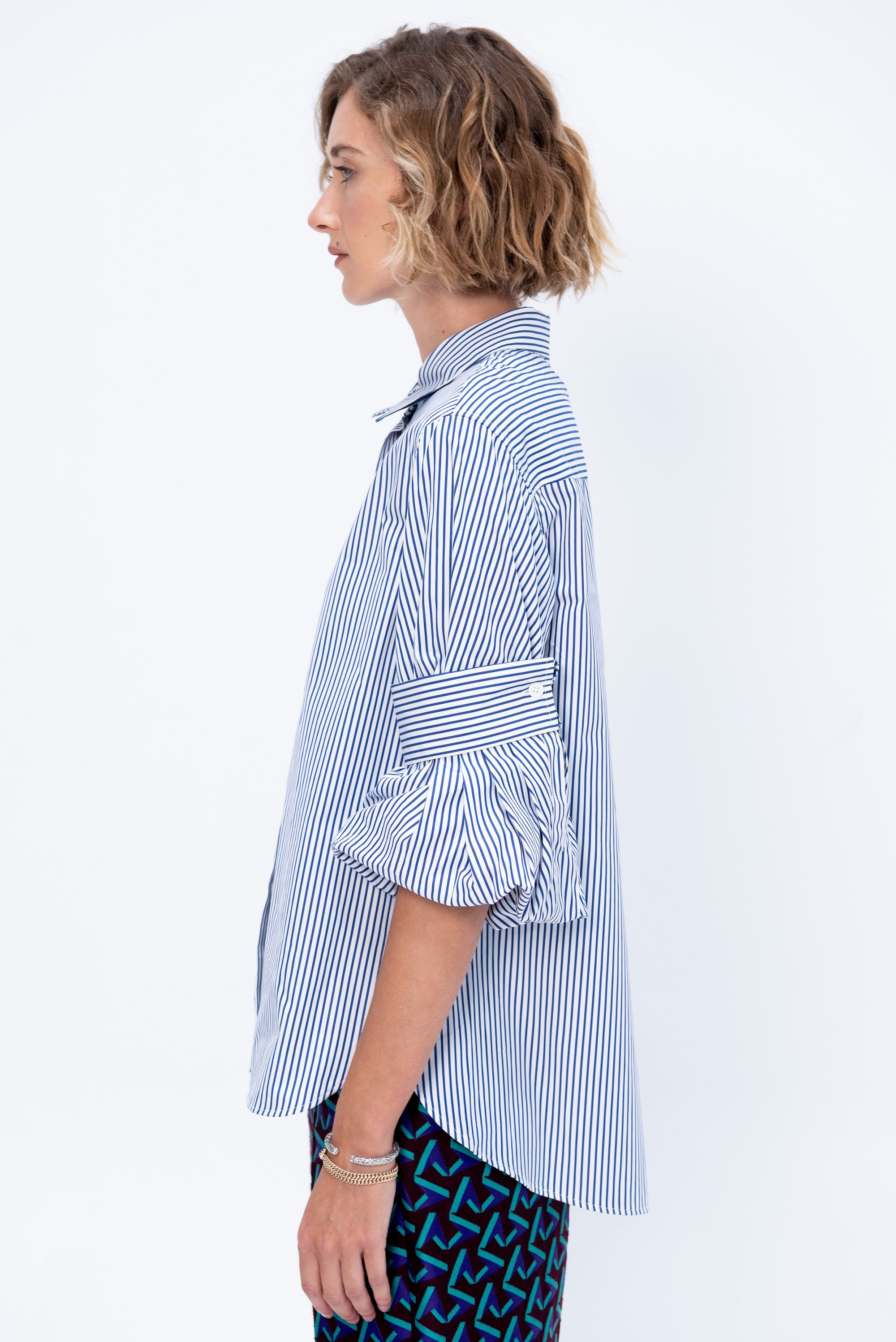 Stripe Shirt, Navy &amp; White