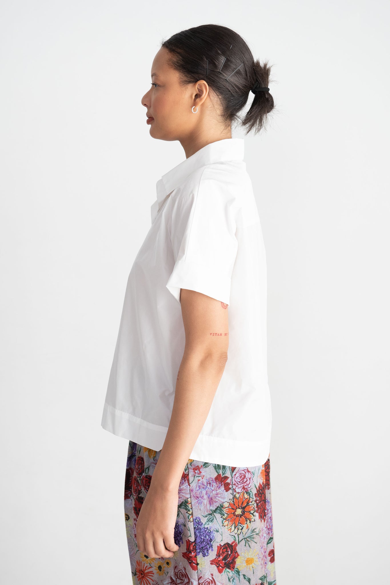 ODEEH - Short Sleeve Shirt, White