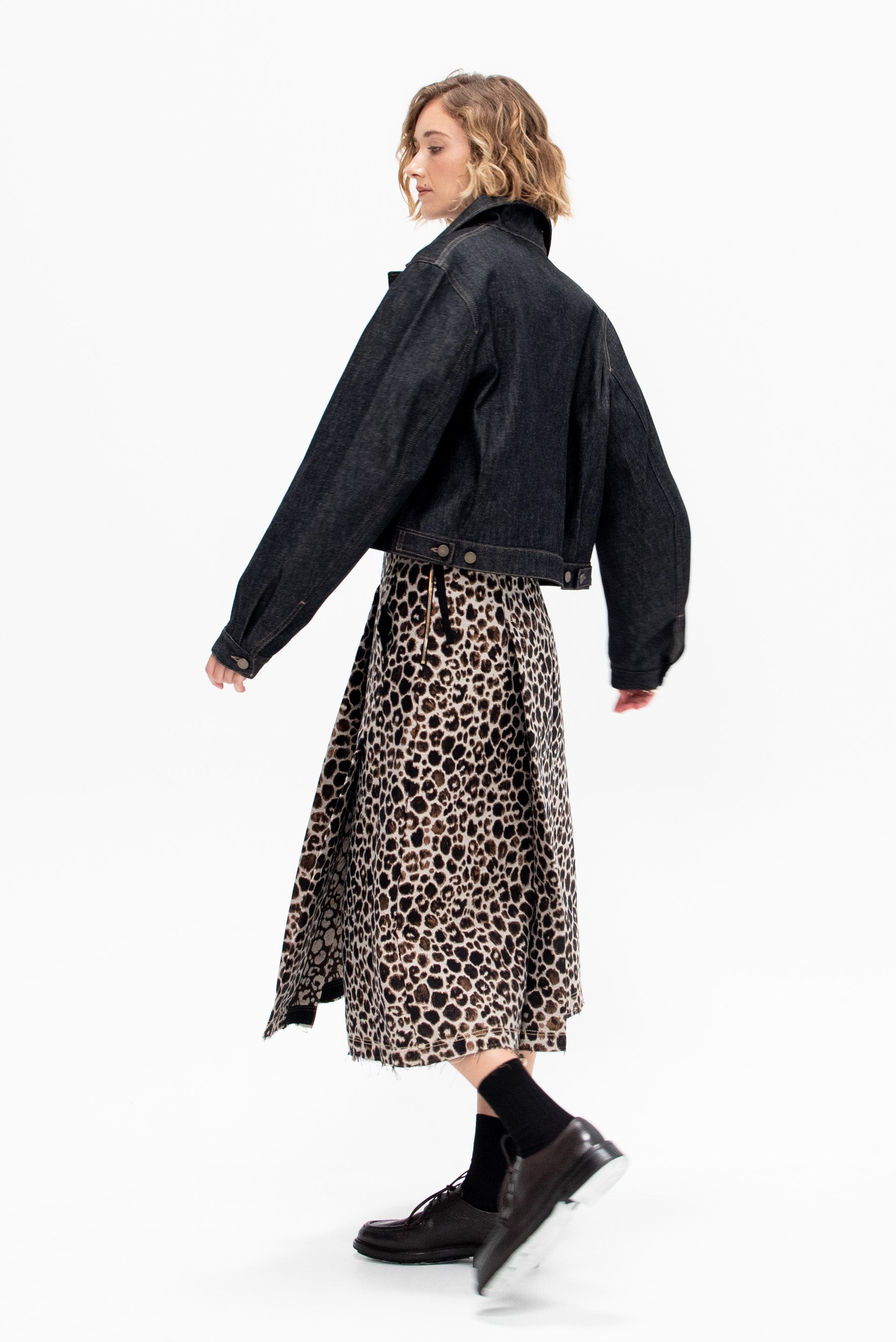 Snow Leopard Rock Skirt, Myrrh