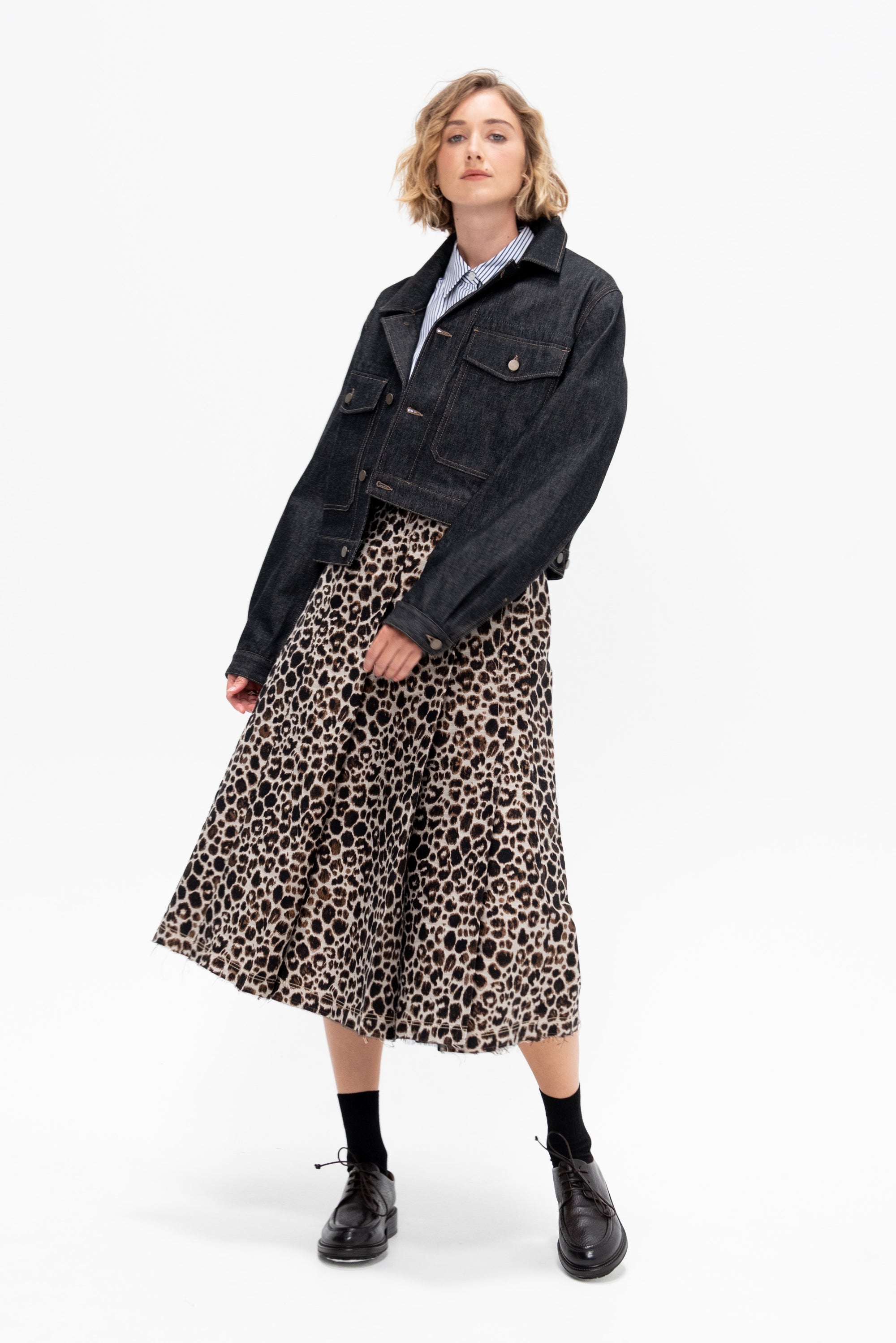 Snow Leopard Rock Skirt, Myrrh