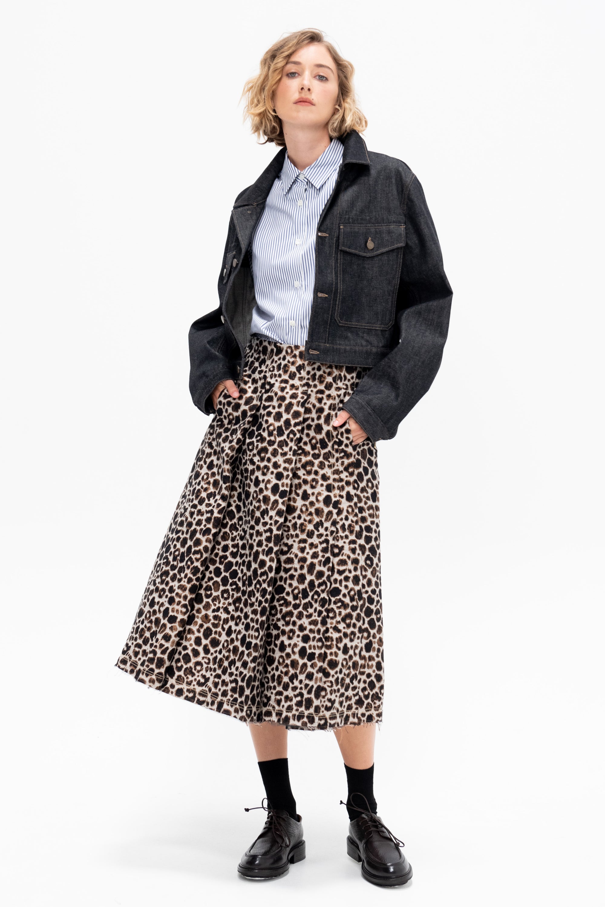 Snow Leopard Rock Skirt, Myrrh