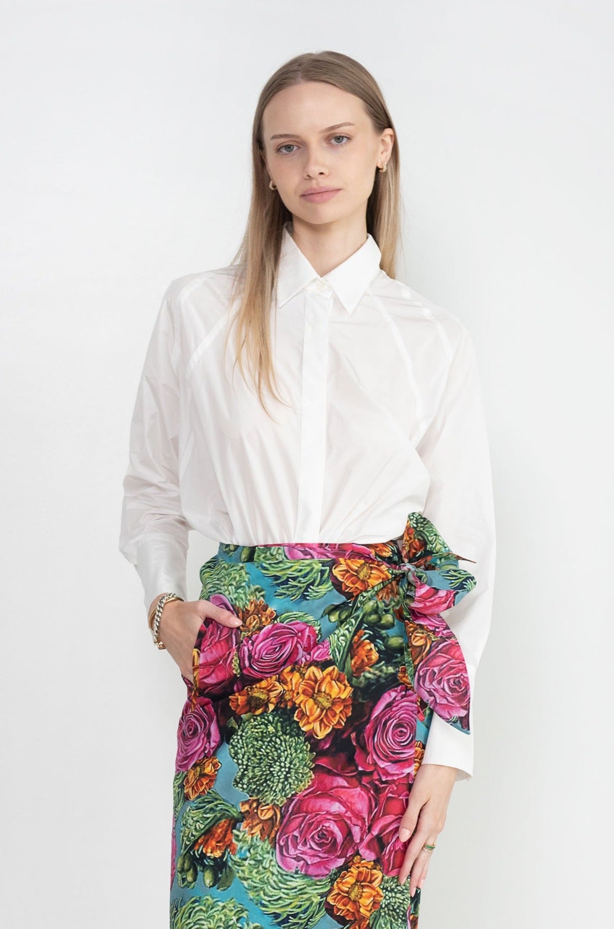 ODEEH - Button Up Shirt, White