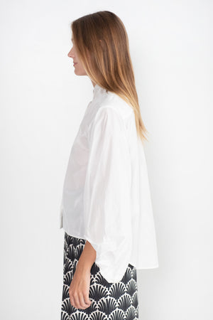 ODEEH - Balloon Sleeve Blouse, White