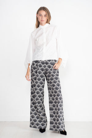 ODEEH - Balloon Sleeve Blouse, White