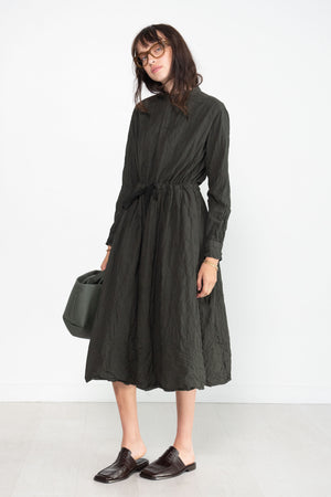 pas de calais - Crinkle Finish Long Dress, Khaki